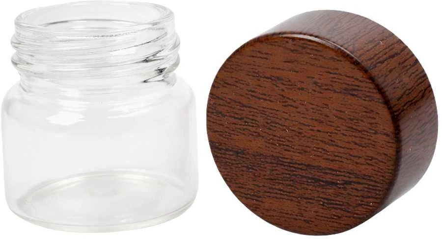 Plastikinis butelis su metaliniu dangteliu 30ml - mėginio buteliukas