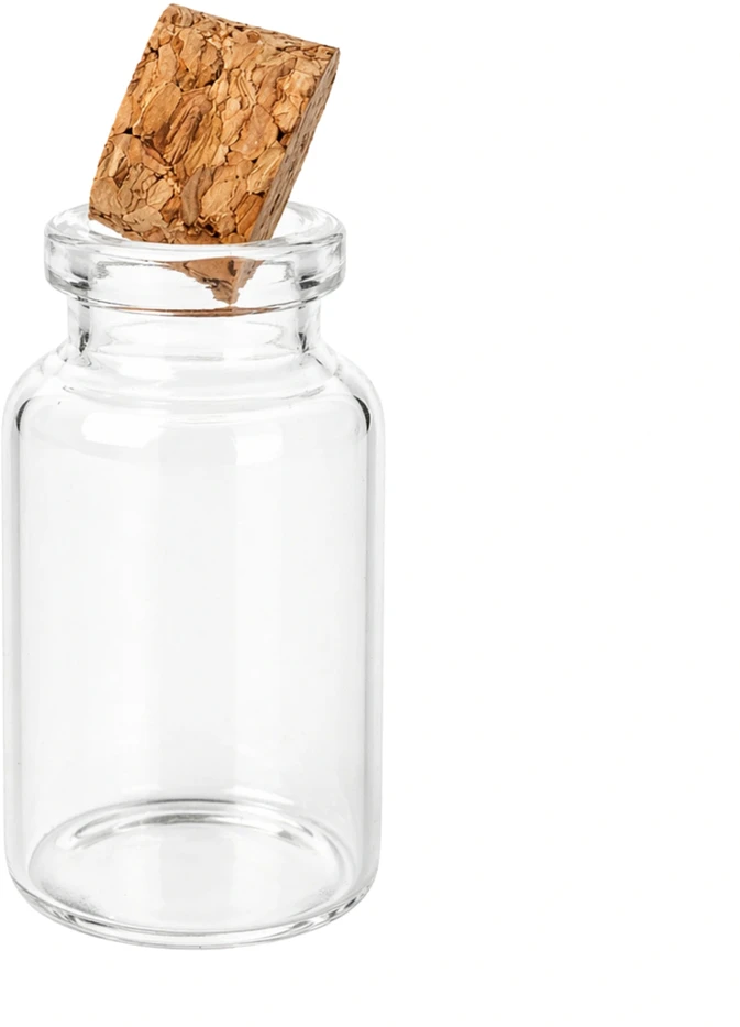 Plastikinis butelis su metaliniu dangteliu 30ml - mėginio buteliukas