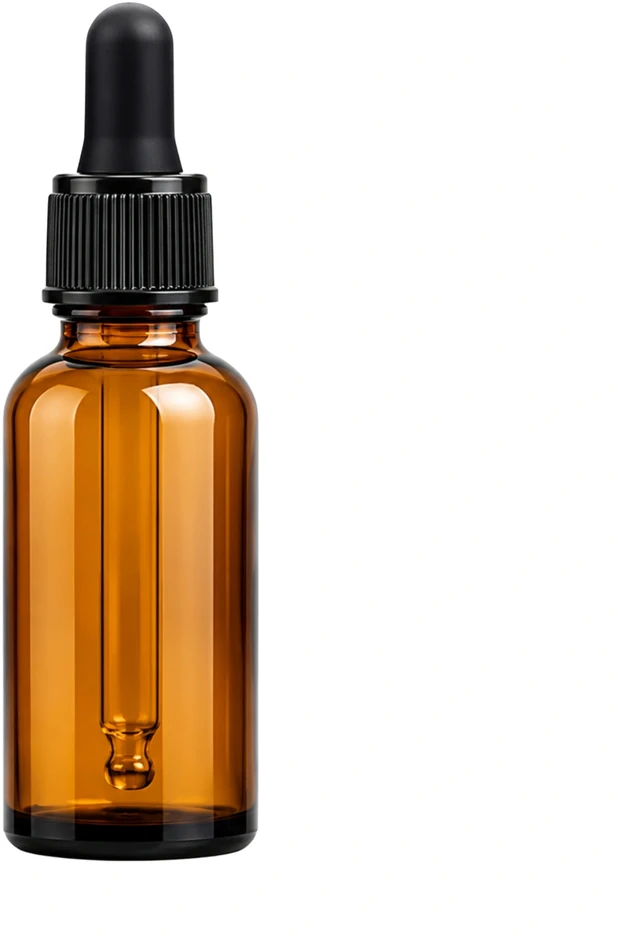 Plastikinis butelis su metaliniu dangteliu 30ml - mėginio buteliukas