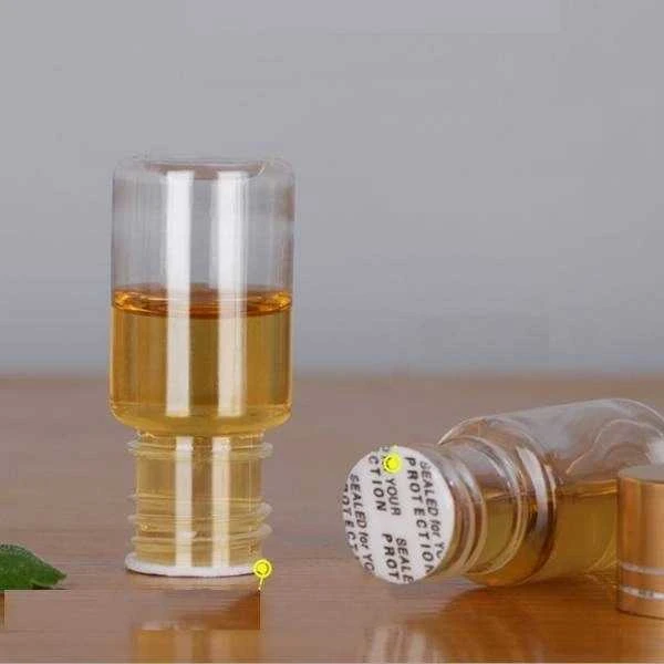 Oem Plastikinis buteliukas su metaliniu dangteliu 10ml - Mėginio buteliukas