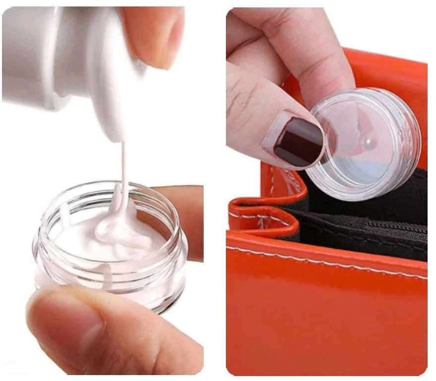 Oem Plastikinis indelis 10 ml - užsukamas indelis blizgučių dekoracijoms su varžteliais