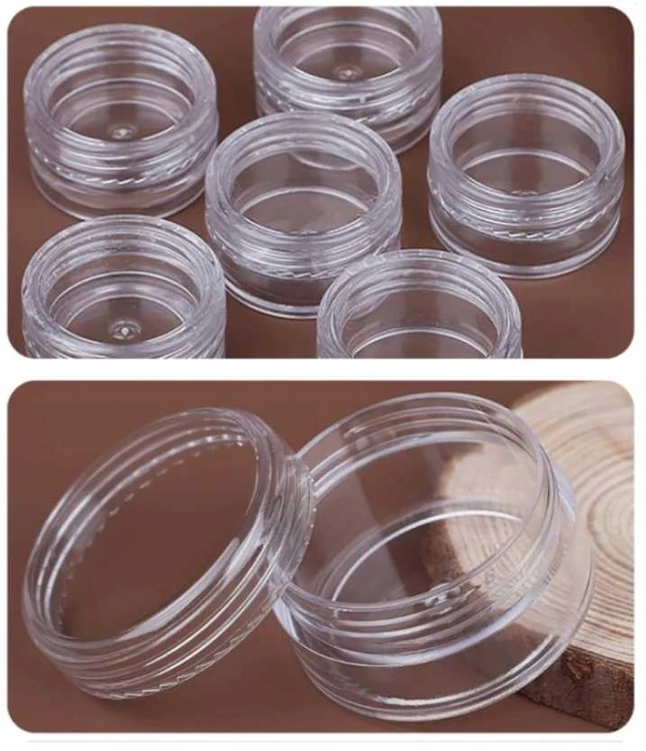 Oem Plastikinis indelis 10 ml - užsukamas indelis blizgučių dekoracijoms su varžteliais