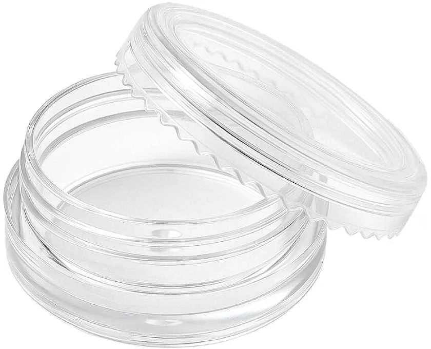 Oem Plastikinis indelis 10 ml - užsukamas indelis blizgučių dekoracijoms su varžteliais
