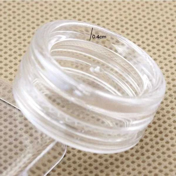 Oem Plastikinis indelis 10ml - užsukamas stiklainis su blizgučiais, varžtais