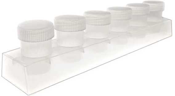 Oem Plastikinis indelis 8x3ml cirkoniui, dažams - sujungti uždari indai