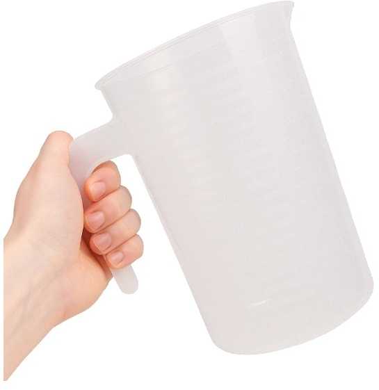 Oem Plastikinis matavimo puodelis 400 ml - virtuvinis matavimo puodelis 0.4 l - ąsotis su rankena