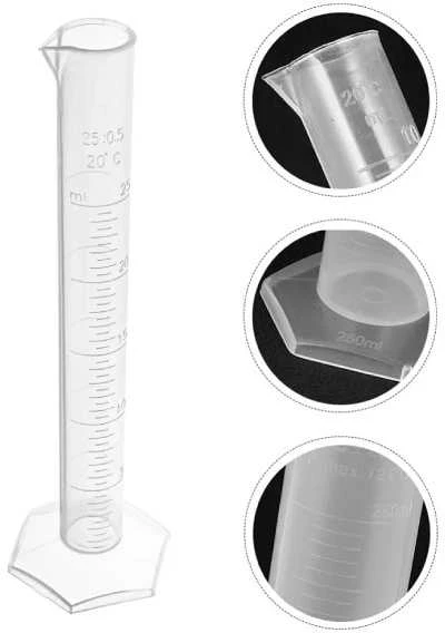 Oem Plastikinis matavimo puodelis su 100 ml padalijimu - Matavimo cilindras su stovu