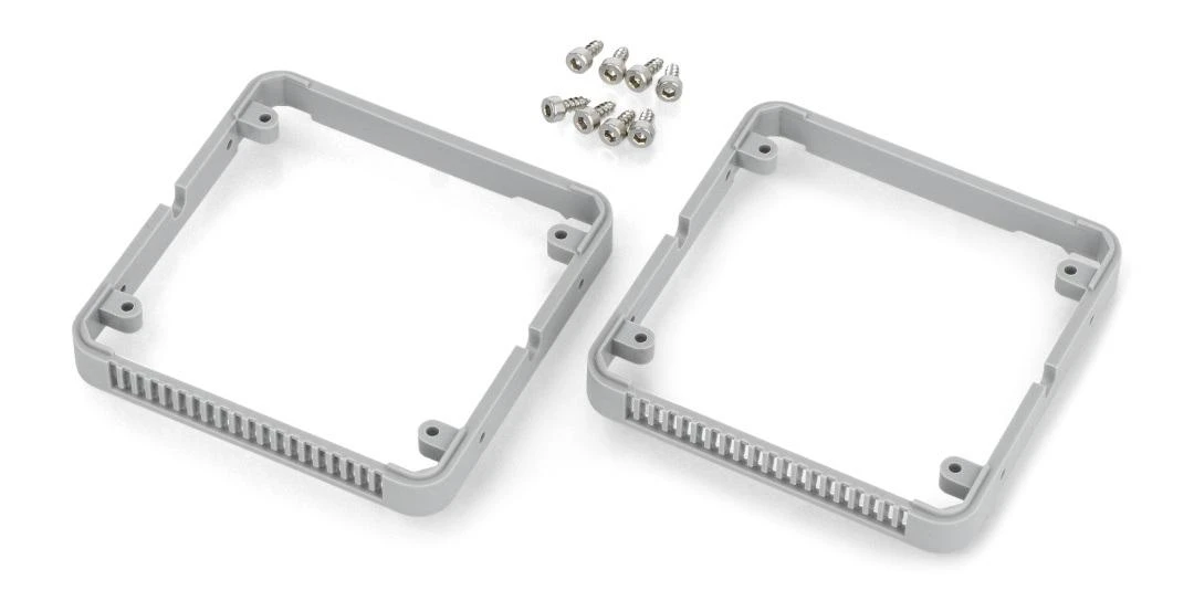 Plastikinis rėmelis - plastikinis rėmelis M5Stack modulių prototipams - pilkas - 2 vnt - M5Stack A119