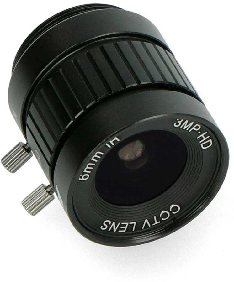 ArduCam 6mm CS objektyvas su fokusavimo žiedais