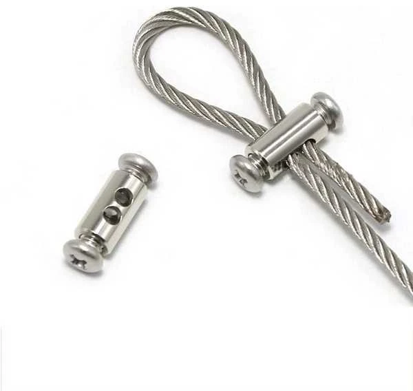 Oem Plieninio kabelio tvirtinimas - E tipas 5.9x10mm - plieno kabelio gnybtas