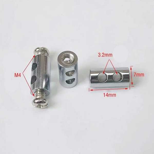 Oem Plieninio troso tvirtinimas - F tipas 7x14mm - plieno kabelio gnybtas