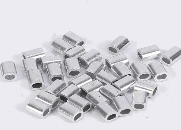 Oem Plieninis kabelio spaustukas - 5 mm kabeliui - 10 vnt - ovali aliuminio mova