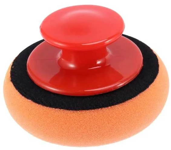 Oem Plokščia poliravimo kempinė 125 mm - oranžinė - valymo padas - vaškavimui