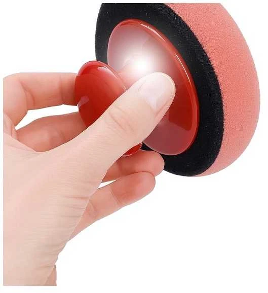 Oem Plokščia poliravimo kempinė 125 mm - oranžinė - valymo padas - vaškavimui