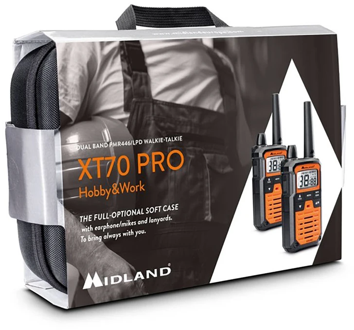 PMR MIDLAND XT70 PRO nešiojamųjų radijo stočių dėklas