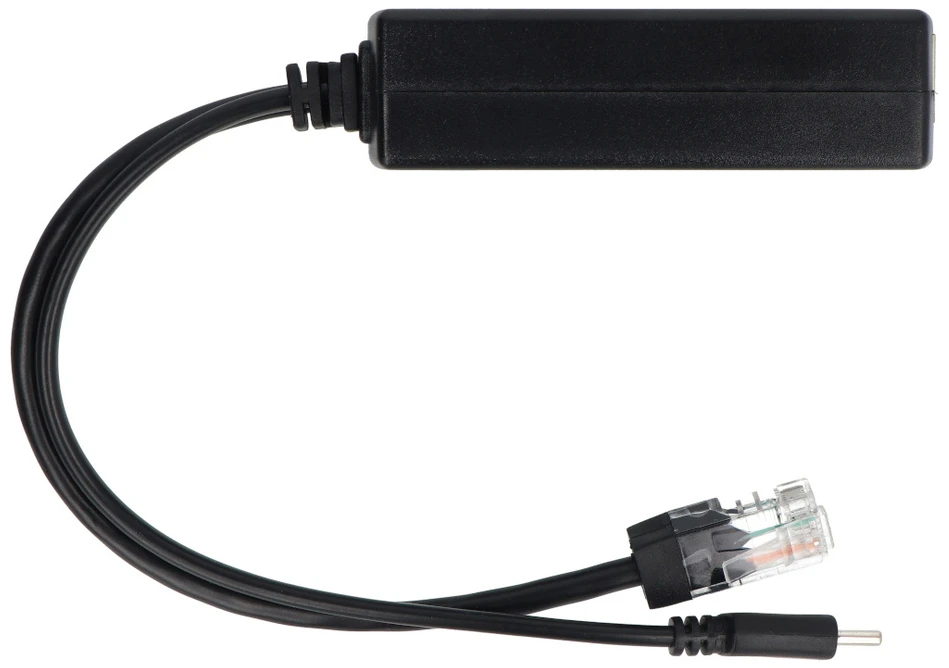 PoE skirstytuvas, skirtas Raspberry Pi – Ethernet LAN RJ45 maitinimas į USB Type-C jungtį – Joy-IT