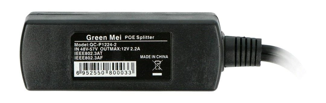 Oem PoE skirstytuvas - vieno prievado skirstytuvas - 5V / 2.4A