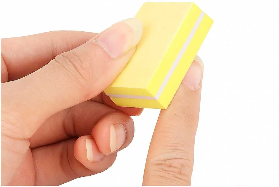 Poliravimo blokelis Mini nagų kempinėlės 50 vnt, Geltoni 3.5x2.50x1 cm