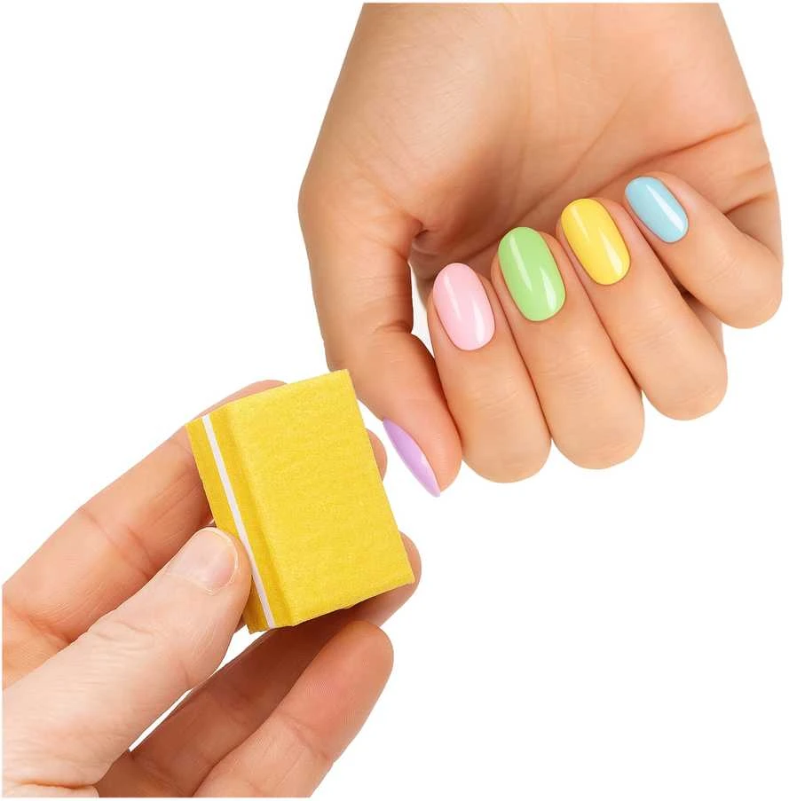 Poliravimo blokelis Mini nagų kempinėlės 50 vnt, Geltoni 3.5x2.50x1 cm