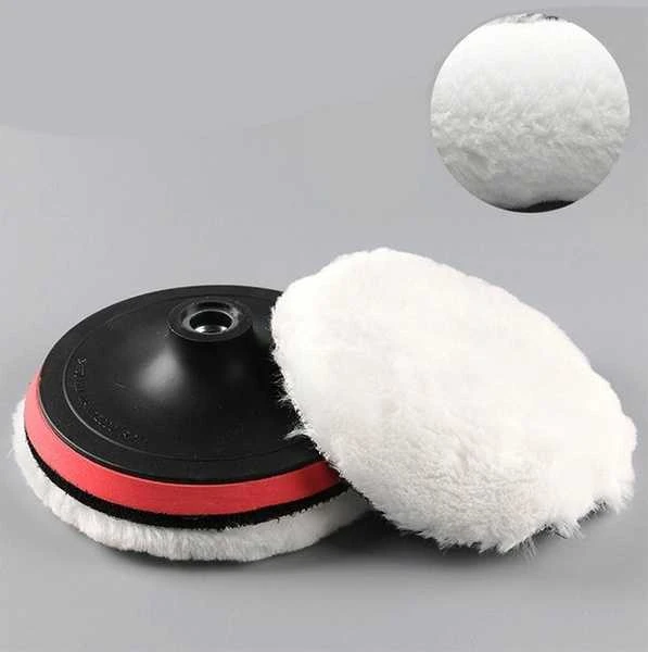 Oem Poliravimo kailis 125 mm - balta - pliušinis - poliravimo kempinė