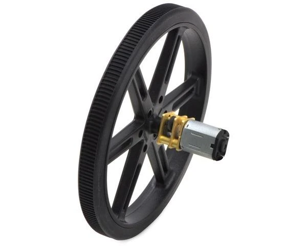 Pololu ratas 80mm su varikliuku ir reduktoriumi