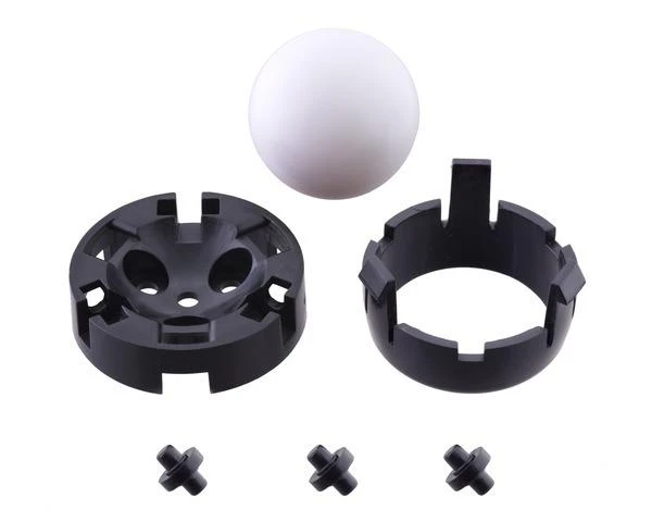 Oem Pololu rutulinis ratukas su 25.4mm plastikiniu rutuliu ir plastikiniu voleliu