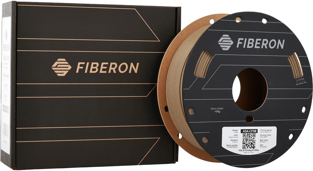 Polymaker Fiberon ASA-CF08 plastikas - Desert Sand