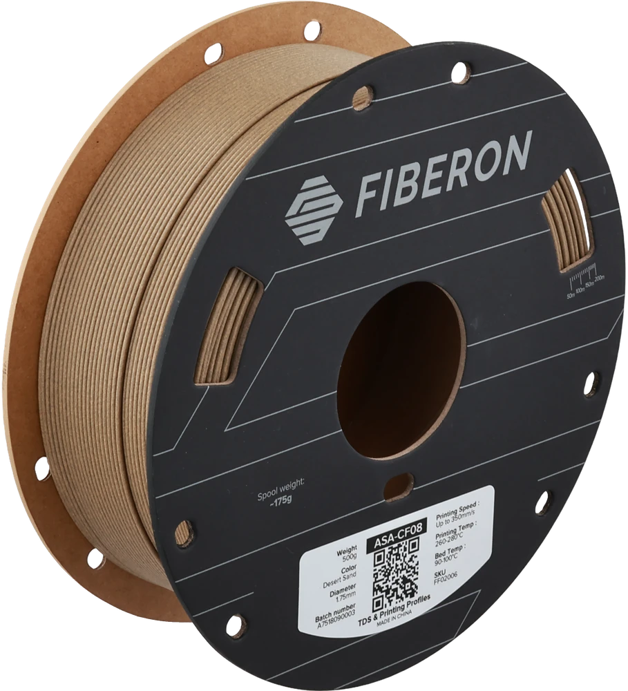 Polymaker Fiberon ASA-CF08 plastikas - Desert Sand