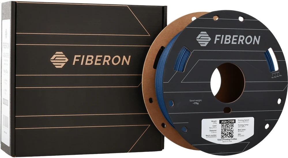 Polymaker Fiberon ASA-CF08 plastikas - Navy Mėlyna