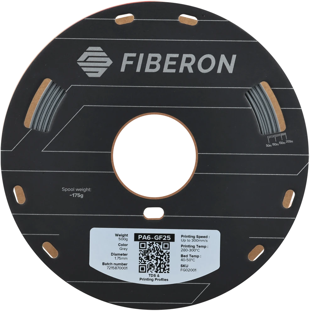 Fiberon PA6-GF25 gija su techniniais parametrais
