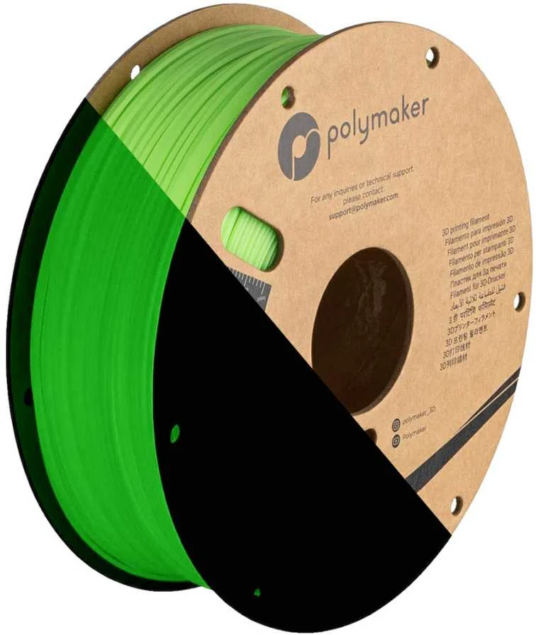 Polymaker Filamento Polimaker PolyLite Šviečiantis PLA 1.75mm 1kg - Žalias