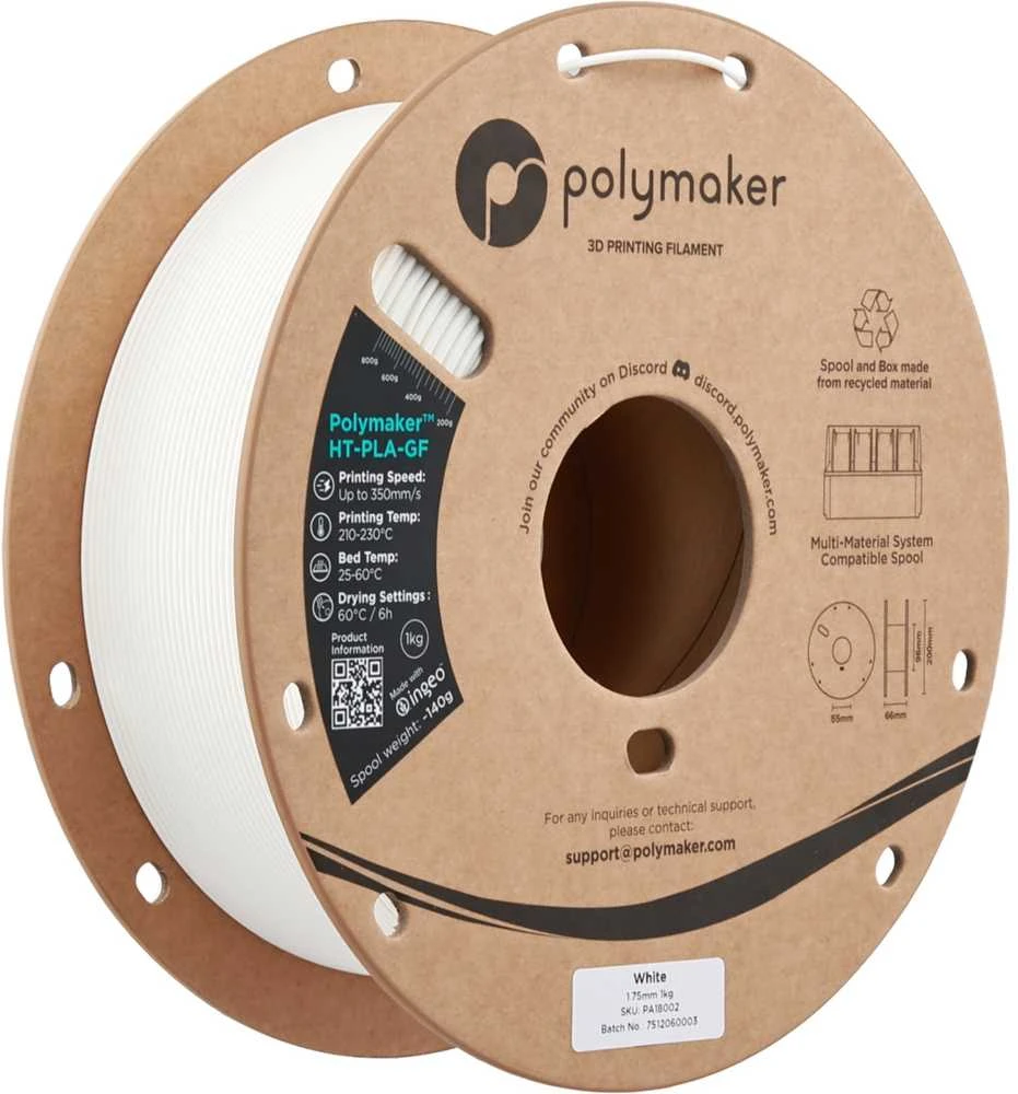 Polmask Polymaker HT-PLA-GF 1.75mm 1kg - Baltas