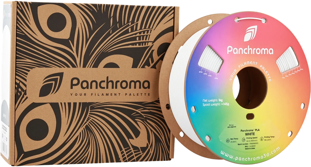 Polymaker Panchroma PLA balta ritė su pakuote