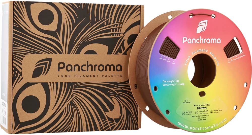 Polymaker Panchroma rudas PLA 3D spausdinimo siūlas