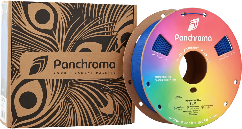 Polymaker Panchroma PLA mėlyna ritė su dėžute