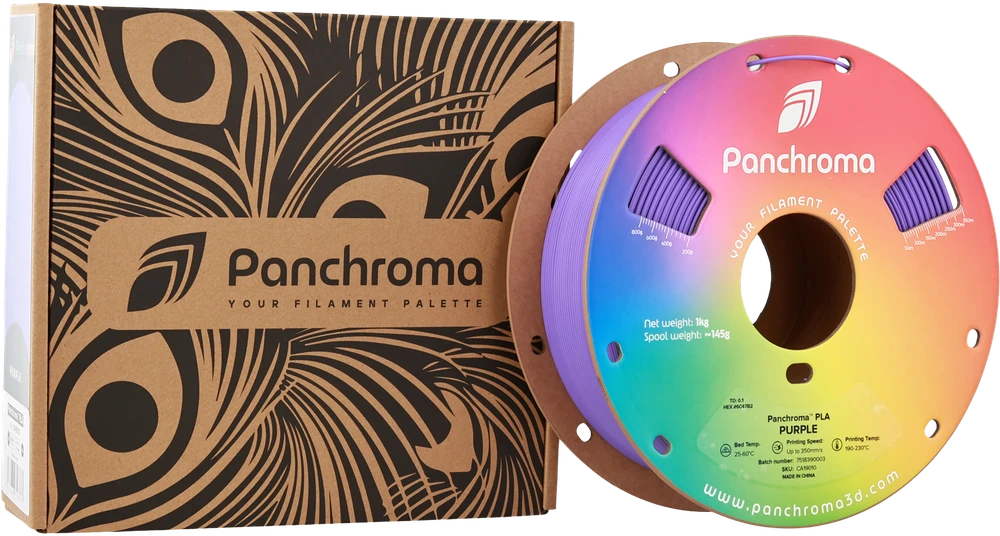 Polymaker Panchroma PLA violetinė ritė su originalia pakuote