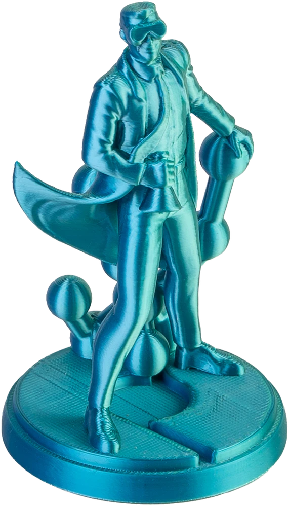 Polymaker Panchroma PLA: 3D figūrėlė turkio spalvos