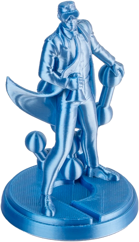 Polymaker Panchroma PLA DUAL SILK plastikas - Beluga Sidabrinis-Mėlyna