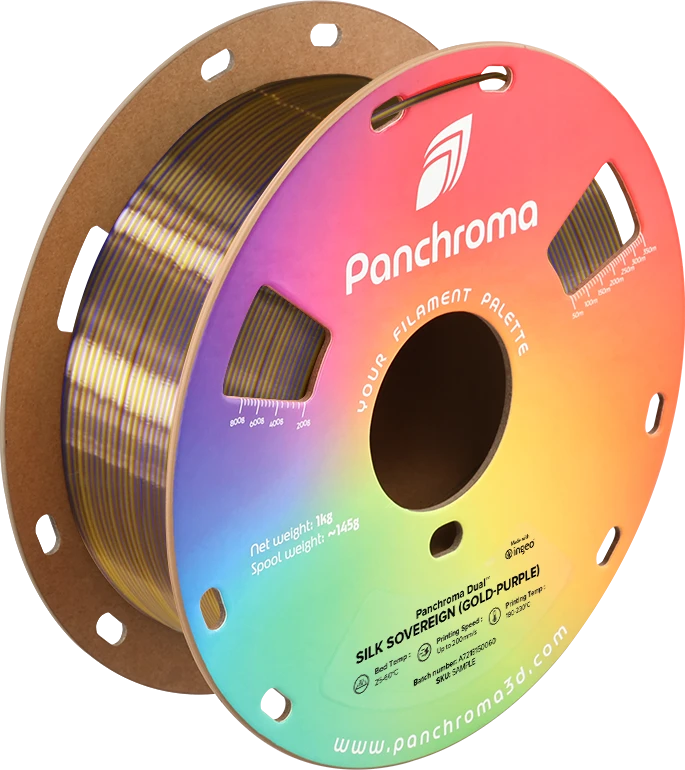Polymaker Panchroma PLA DUAL SILK ritė Gold-Violetinė