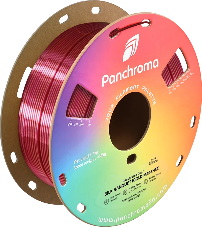 Polymaker Panchroma DUAL SILK ritė Banquet Gold-Magenta