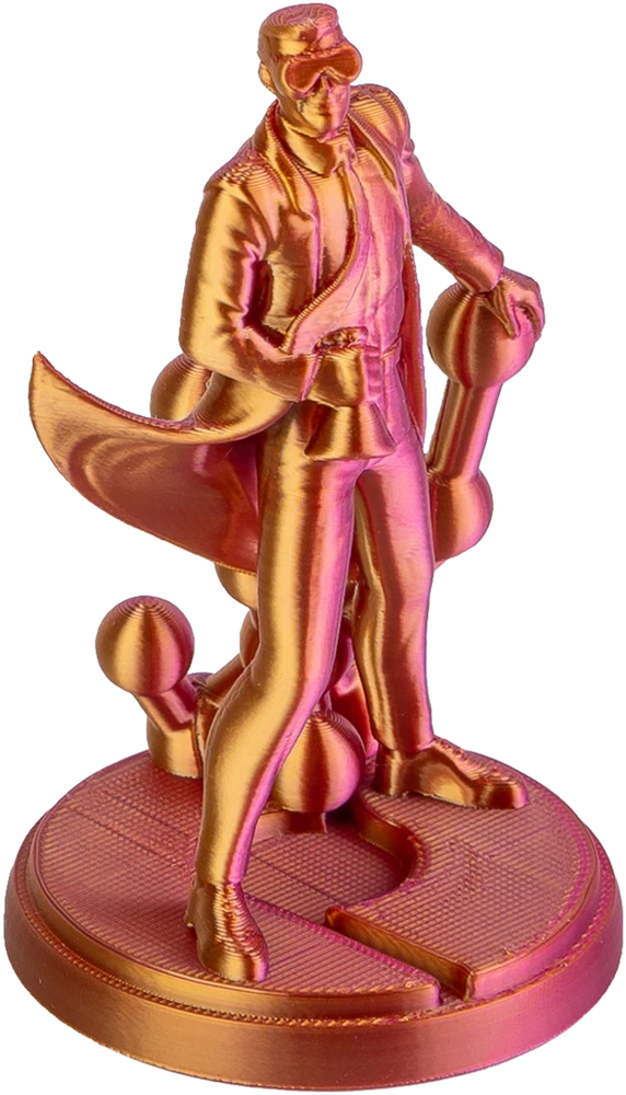 Polymaker Panchroma PLA DUAL SILK plastikas - Banquet Gold-Magenta