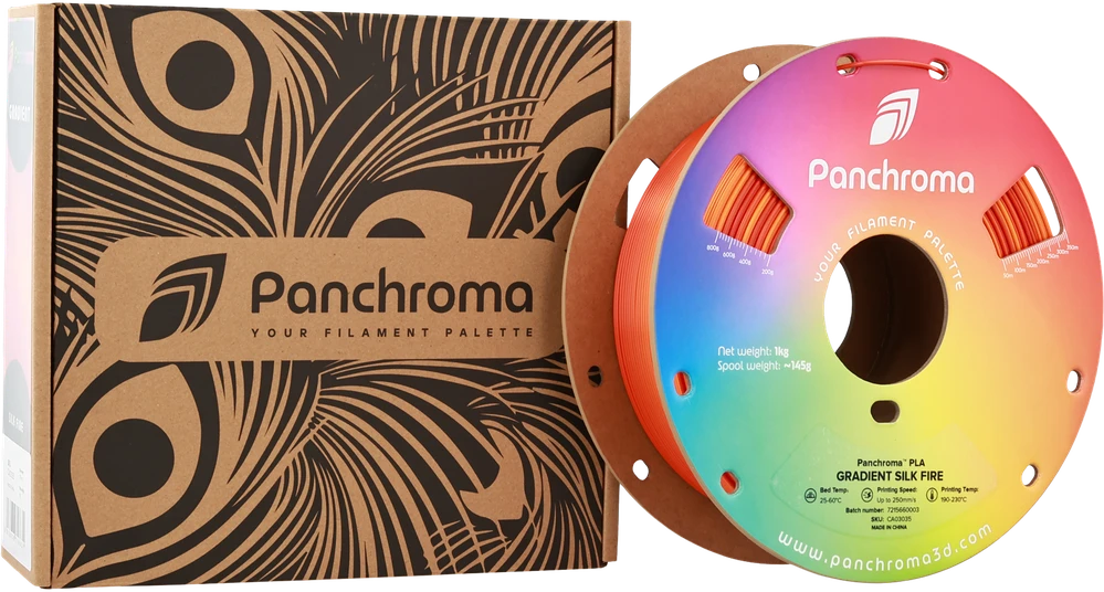 Panchroma PLA Fire gradientinis plastikas ritėje
