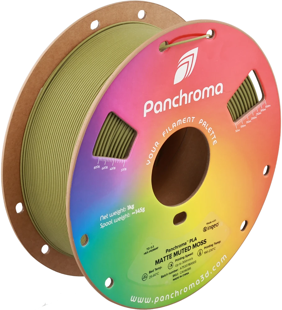 Polymaker Panchroma PLA Matte Muted plastikas 1.75mm 1kg - Muted Moss
