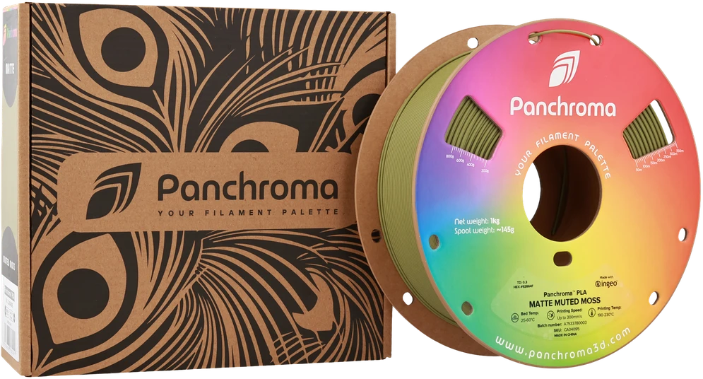 Polymaker Panchroma PLA Matte Muted plastikas 1.75mm 1kg - Muted Moss