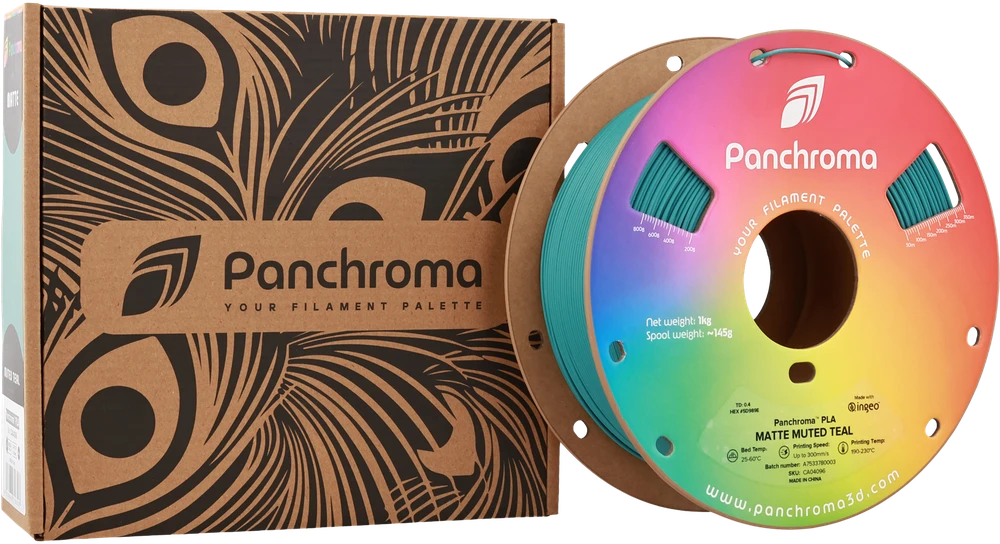 Polymaker Panchroma PLA Matte Muted plastikas 1.75mm 1kg - Muted Teal