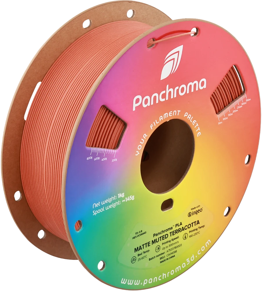 Polymaker Panchroma PLA Matte Muted plastikas 1.75mm 1kg - Muted Terracotta