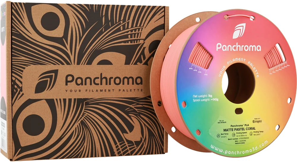 Polymaker Panchroma PLA MATTE Pastel plastikas 1.75mm 1kg - Pastel Coral