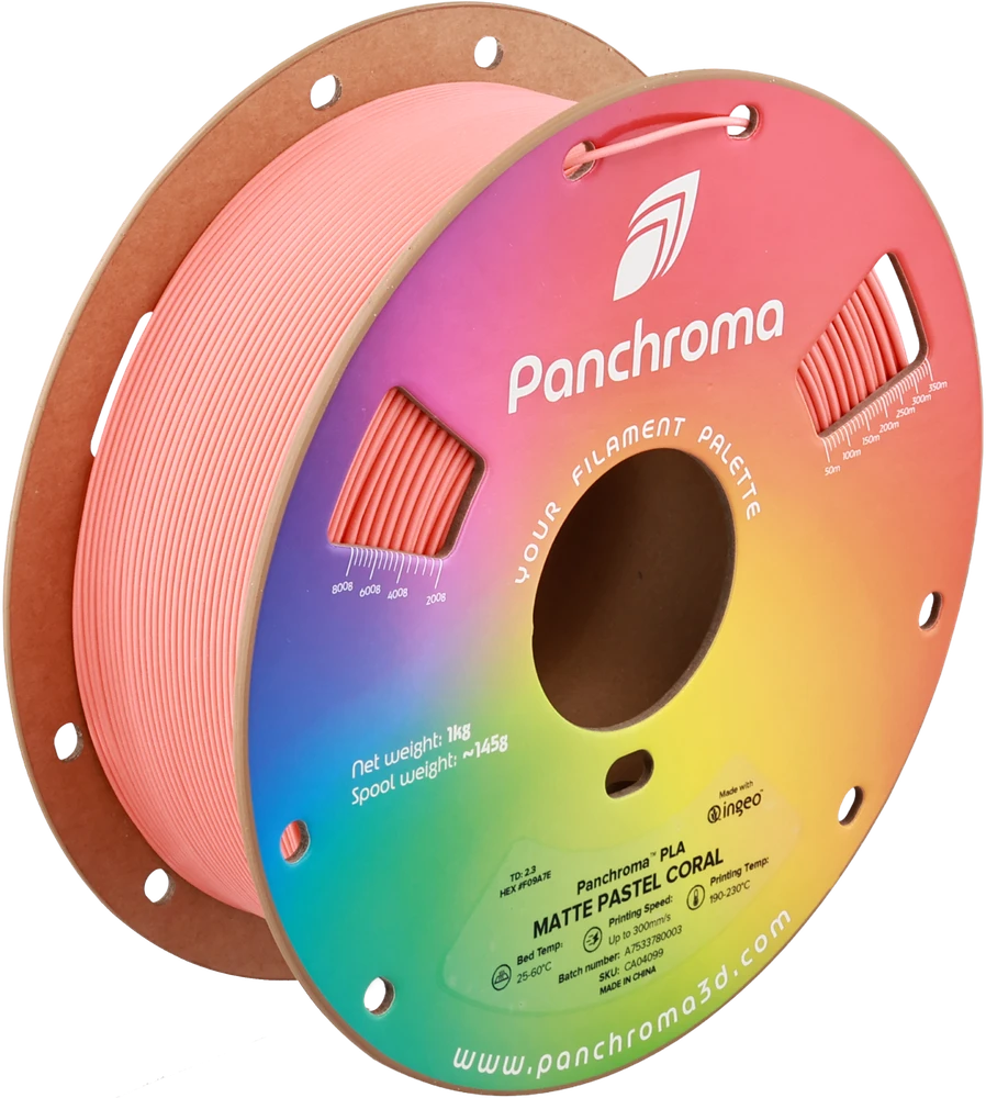 Polymaker Panchroma PLA MATTE Pastel plastikas 1.75mm 1kg - Pastel Coral