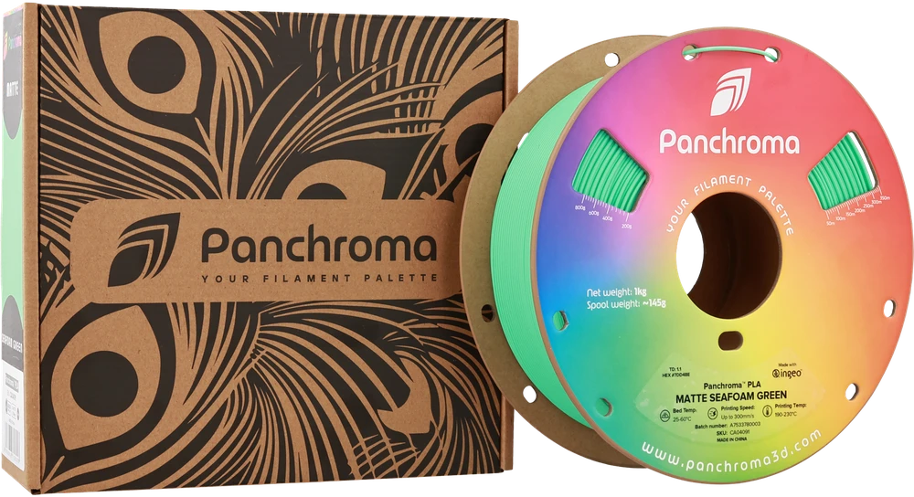 Polymaker Panchroma PLA Matte plastikas 1.75mm 1kg - Seafoam Žalias