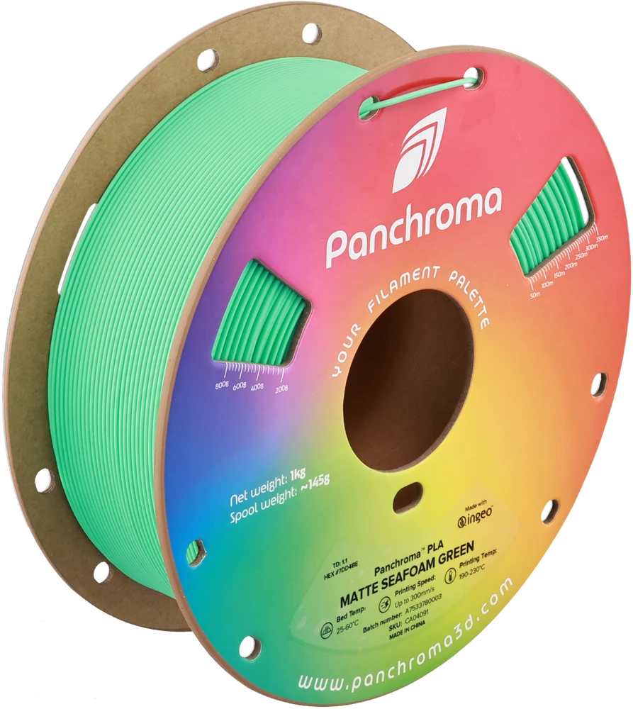 Polymaker Panchroma PLA Matte plastikas 1.75mm 1kg - Seafoam Žalias
